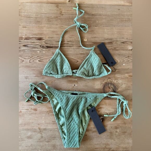 TRIANGL VINCA - KHAKI SET NO BAG NEW WITH TAGS - Picture 4 of 7